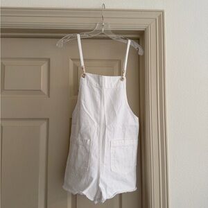 Show Me Your Mumu White Denim Trude Romper